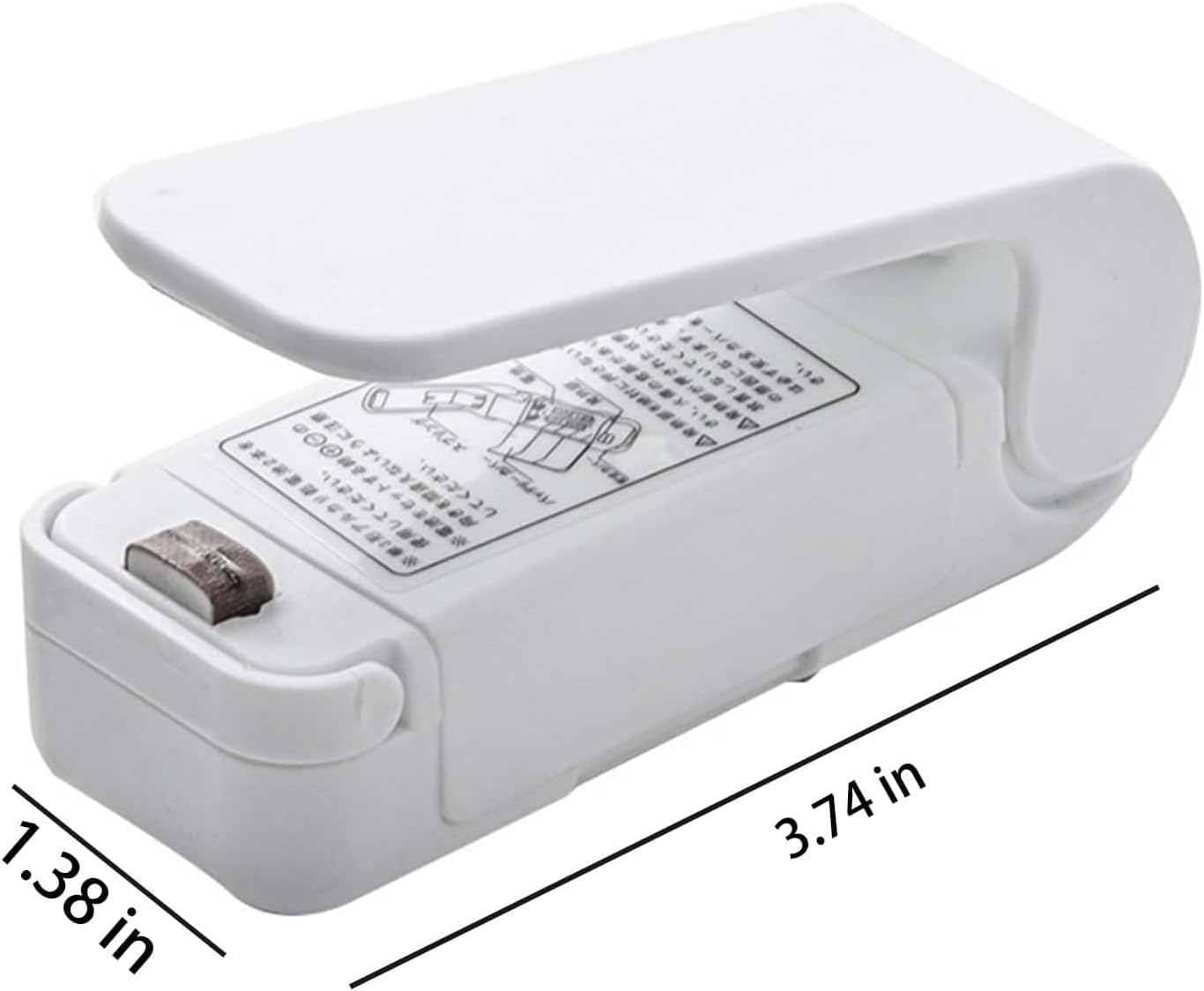 2 Pack Bag Sealer Mini Portable Handheld Heat Vacuum Sealer Mini Sealing Machine Handheld Bag Resealer Sealer Mini Food Sealer for Plastic Bags