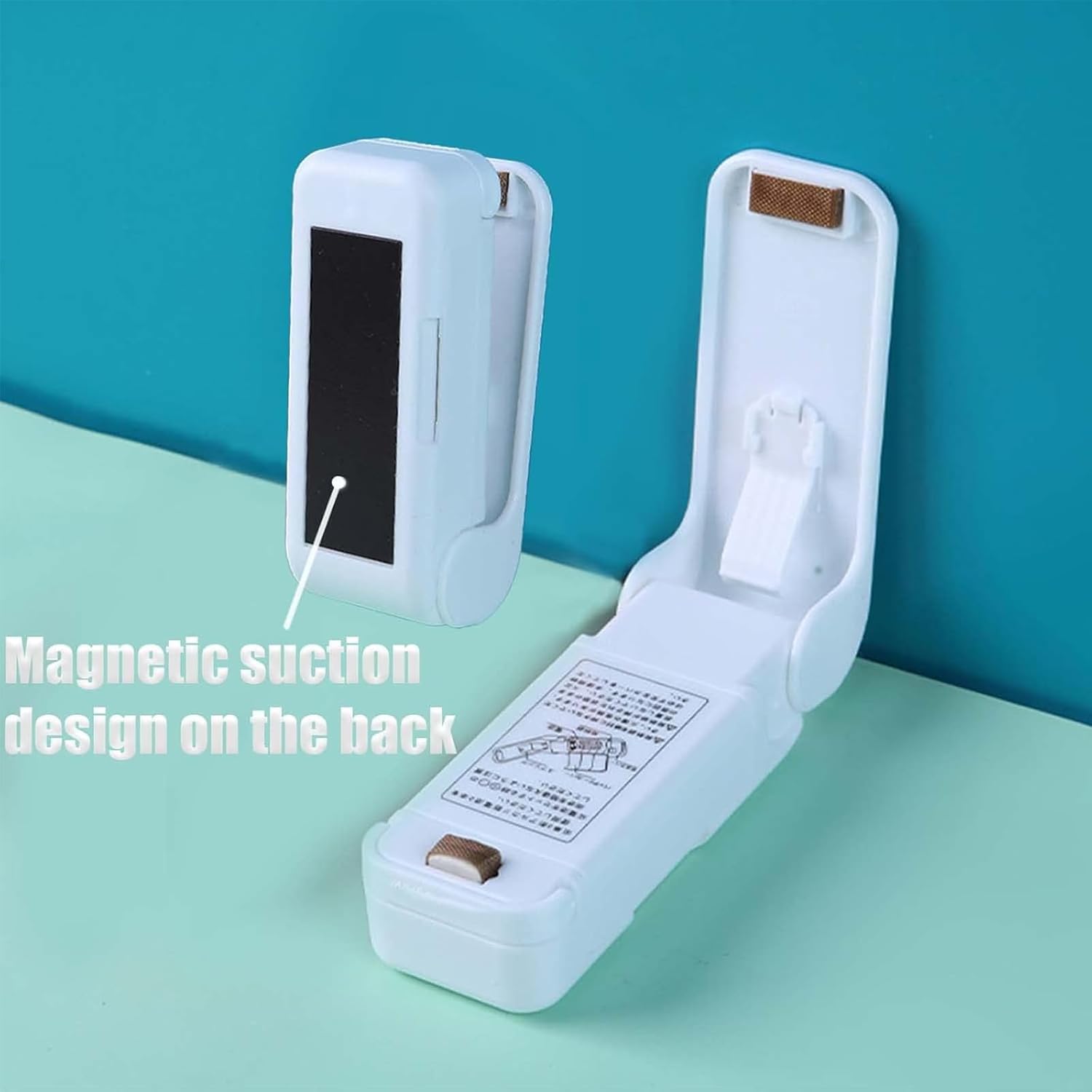 2 Pack Bag Sealer Mini Portable Handheld Heat Vacuum Sealer Mini Sealing Machine Handheld Bag Resealer Sealer Mini Food Sealer for Plastic Bags