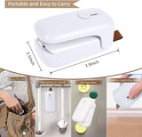 Mini Bag Sealer, Bag Sealer Heat Seal with Cutter, 2 in 1 Heat Sealer Portable Resealer Machine for Chip Bags, Plastic Snack Bags Food Storage