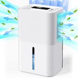 Portable Home Dehumidifier for Basements Bathroom Bedroom|91 OZ Tank|900 sq.ft Coverage|Quiet Smart Design with Auto Shut-Off White