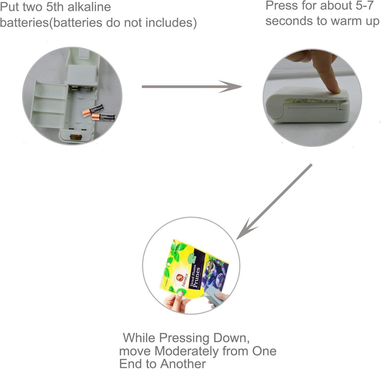 2 Pack Bag Sealer Mini Portable Handheld Heat Vacuum Sealer Mini Sealing Machine Handheld Bag Resealer Sealer Mini Food Sealer for Plastic Bags