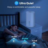 Dehumidifier, Dehumidifier for Home, 68 OZ Water Tank, Small Dehumidifiers for Bedroom (1000sq.ft) with 7 LED Lights, Ultra Quiet & Auto Shut off
