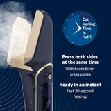 3-in-1 Steam, Press and Iron Steamer for Clothes, With Fabric Shaver, Extra Water Tank and Storage Bag, For Home, Office or Travel